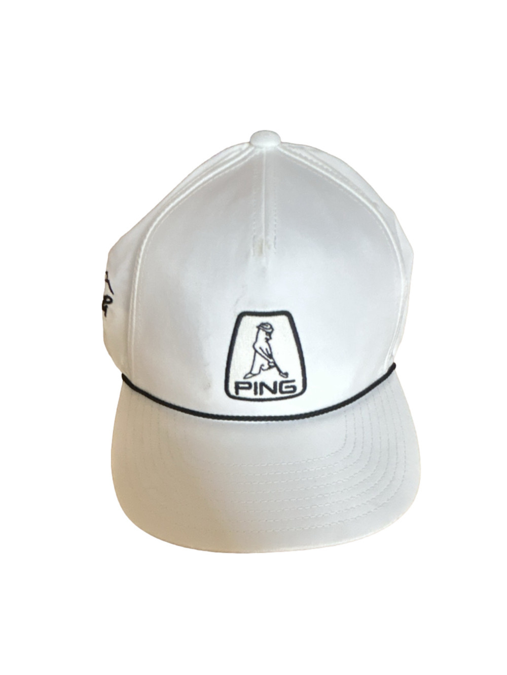 PING We Ko Pa Golf Club White Adjustable Golf Hat Cap Embroidered Logo